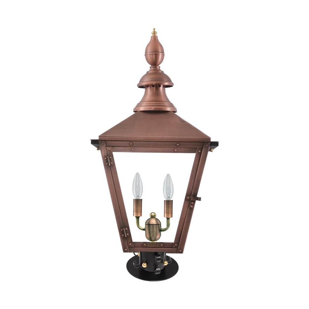 Primo Lanterns Charleston 31E Electric with Pier and Post mount