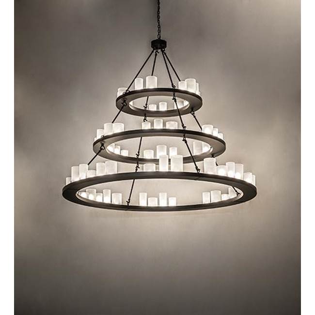 2nd Ave Designs 72'' Wide Loxley Shelburne 3 Tier Chandelier