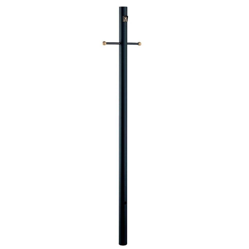 Acclaim Lighting 7-ft Black Direct Burial Post With Photocell And Cross Arm