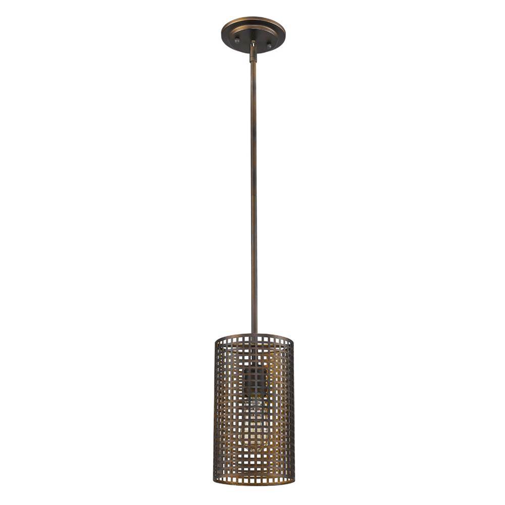 Acclaim Lighting Loft 1-Light Oil-Rubbed Bronze Pendant With Wire Shade