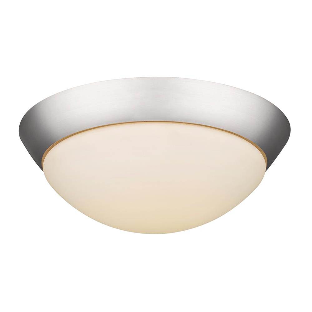 Acclaim Lighting 22-Watt Satin Nickel Integrated Led Flush Mount With Frosted Glass