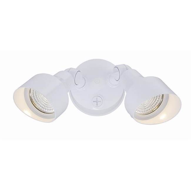 Acclaim Lighting 2-Light White Integrated LED Adjustable Head Floodlight