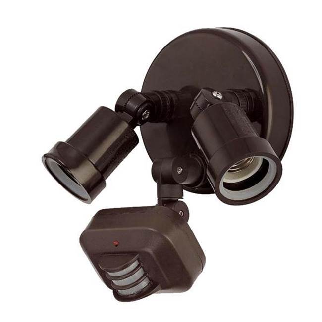 Acclaim Lighting 2-Light Architectural Bronze Adjustable Arm Floodlight With Motion Sensor