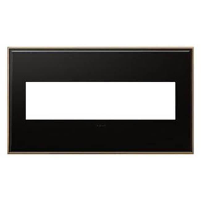 Adorne Oil Rubbed Bronze, 4-Gang  Wall Plate