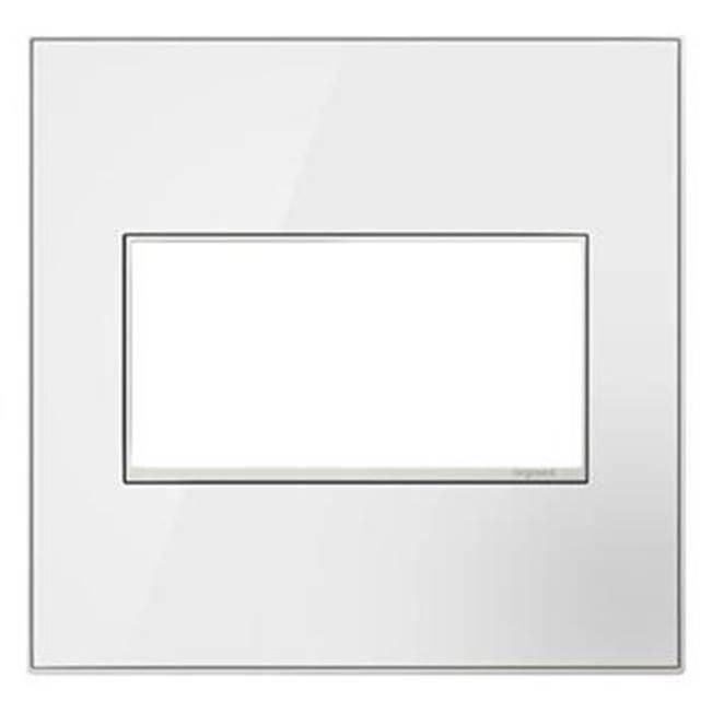 Adorne Mirror White, 2-Gang Wall Plate