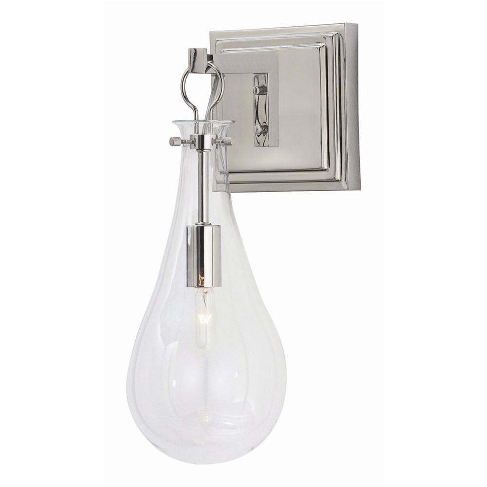 Arteriors Home 1 Light/ Clear Glass/ Polished Nickel