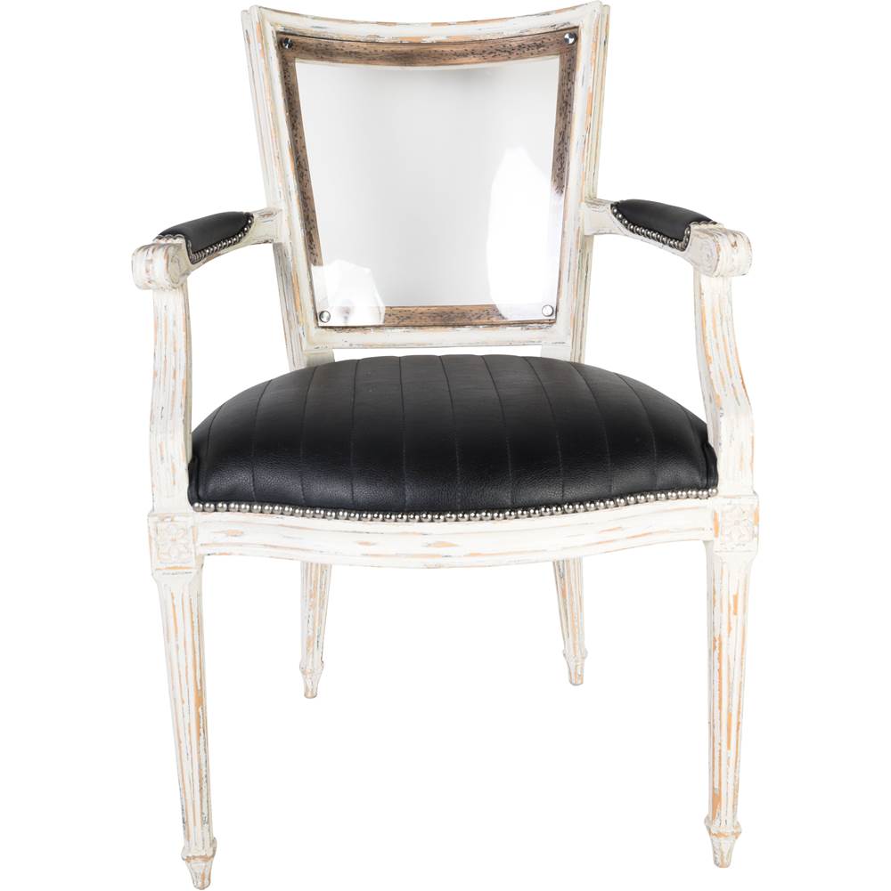 Aidan Gray Marie-Antoinette Black Arm Chair