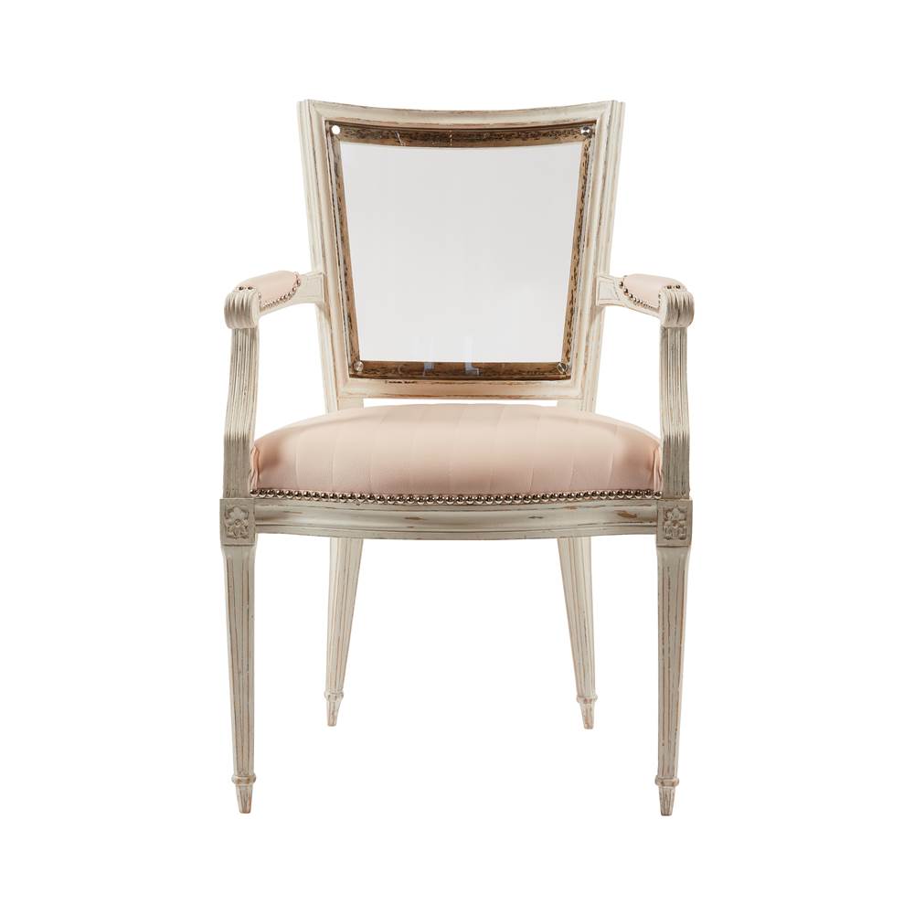 Aidan Gray Marie-Antoinette Ballet Slipper Pink Arm Chair