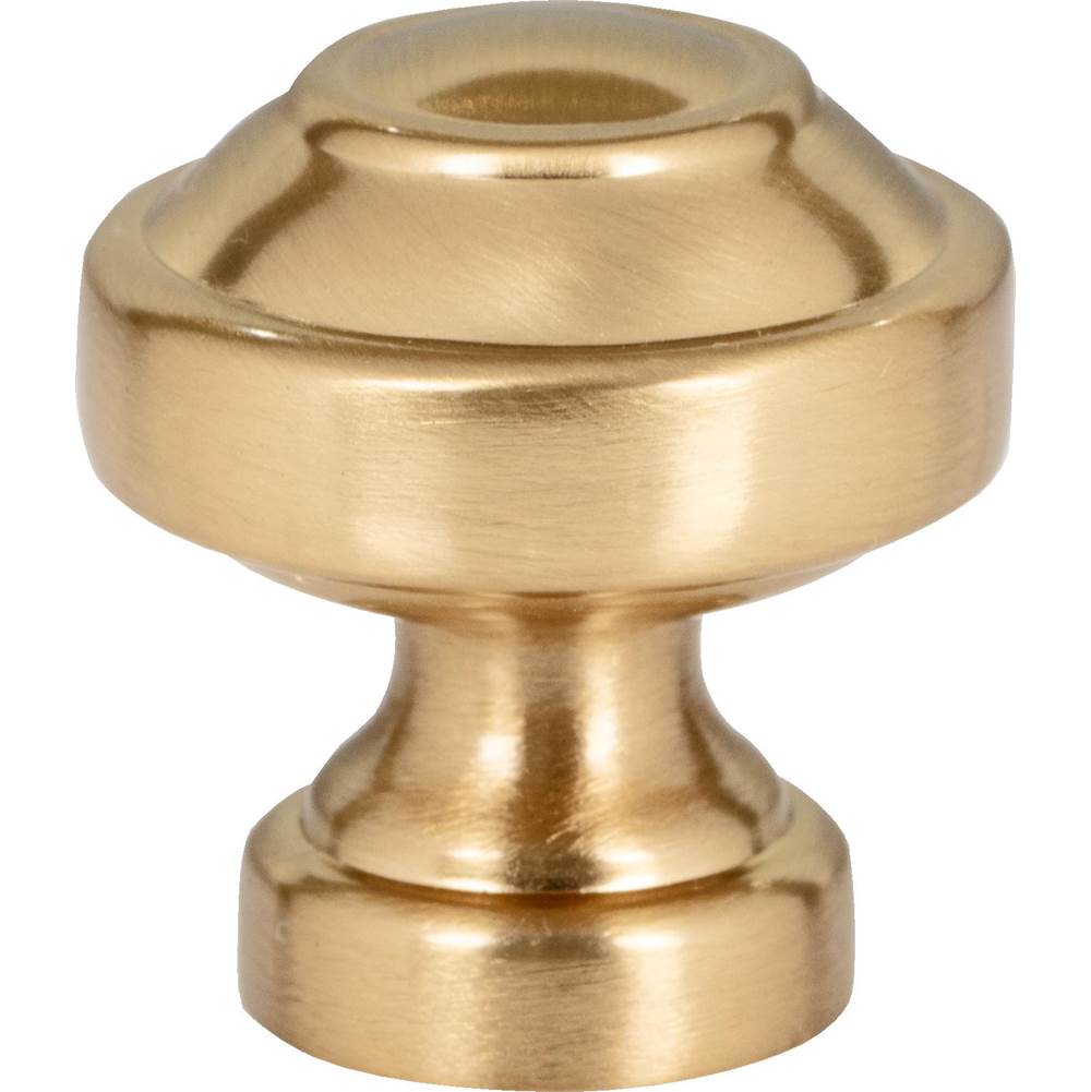 Atlas Malin Knob 1 1/8 Inch Warm Brass