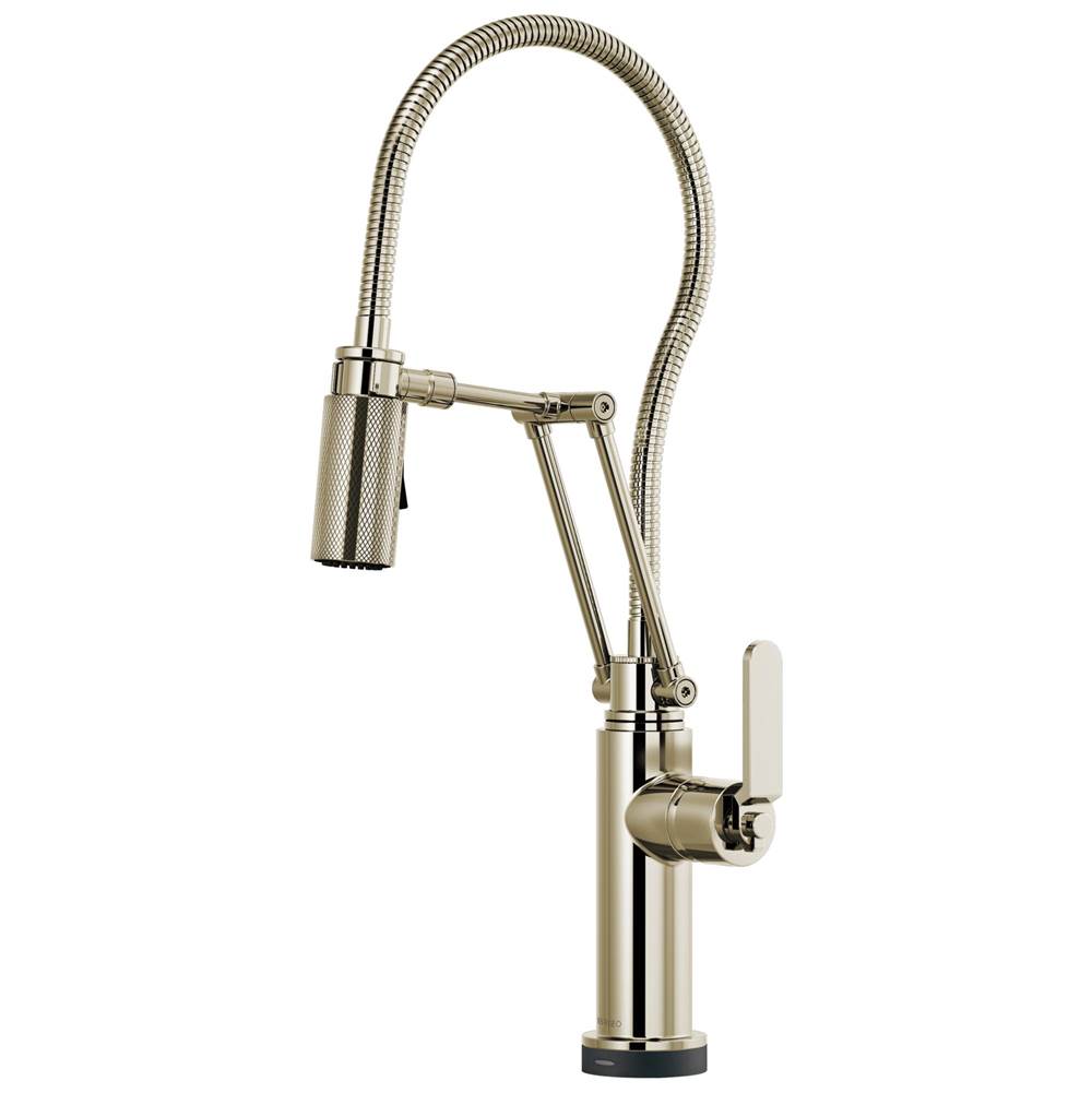 Brizo Litze® SmartTouch® Articulating Kitchen Faucet With Finished Hose