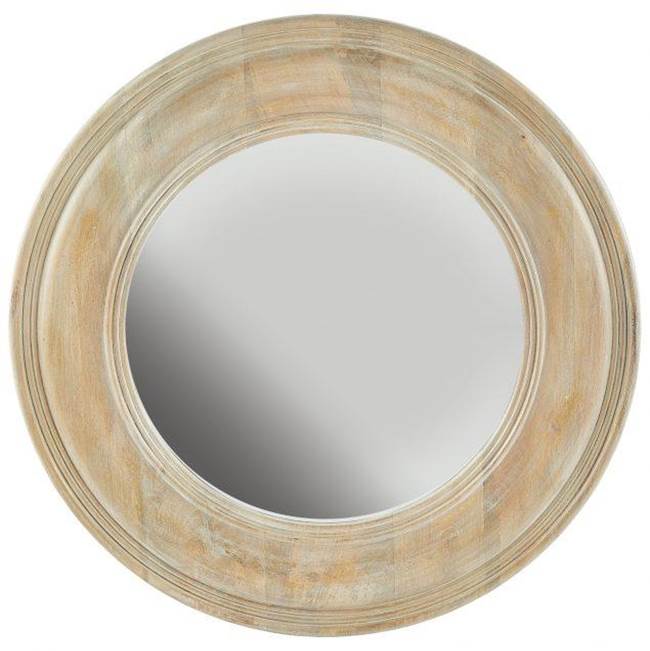 Capital Lighting White Washed Wooden Mirror