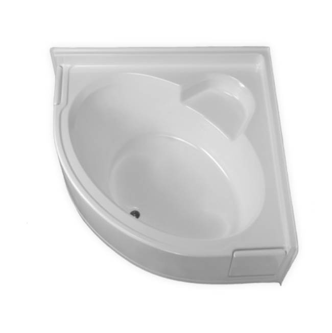Clarion Bathware 60'' Corner Tub W/ 22'' Apron - Front Center Drain