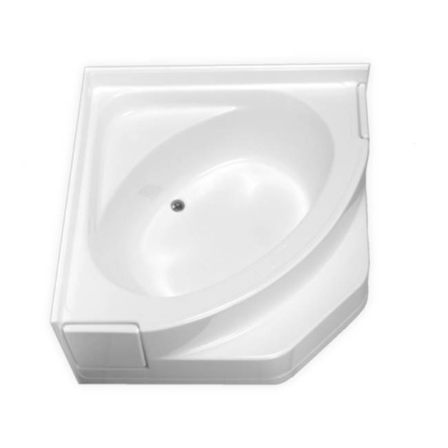 Clarion Bathware 56'' Corner Tub W/ 22'' Apron - Rear Center Drain