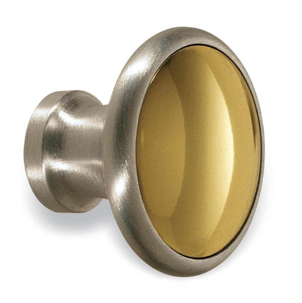 Colonial Bronze Cabinet Knob Hand Finished in Matte Oil Rubbed Bronze and Matte Antique Copper