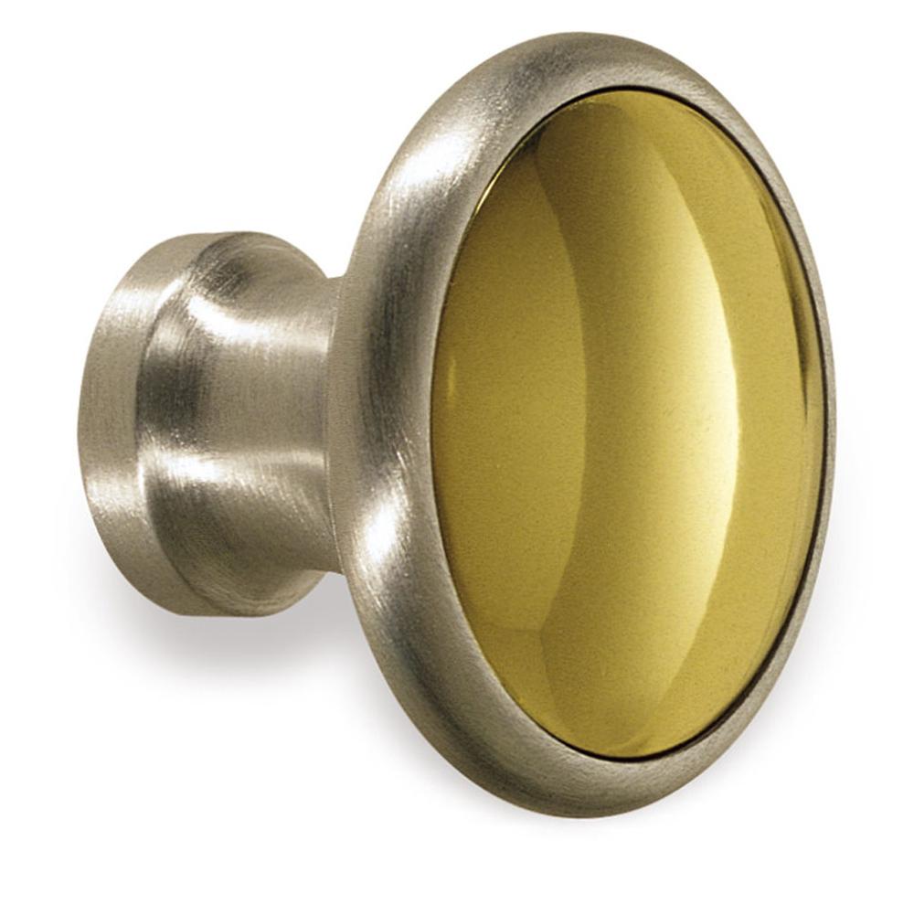 Colonial Bronze Cabinet Knob Hand Finished in Nickel Stainless and Satin Copper