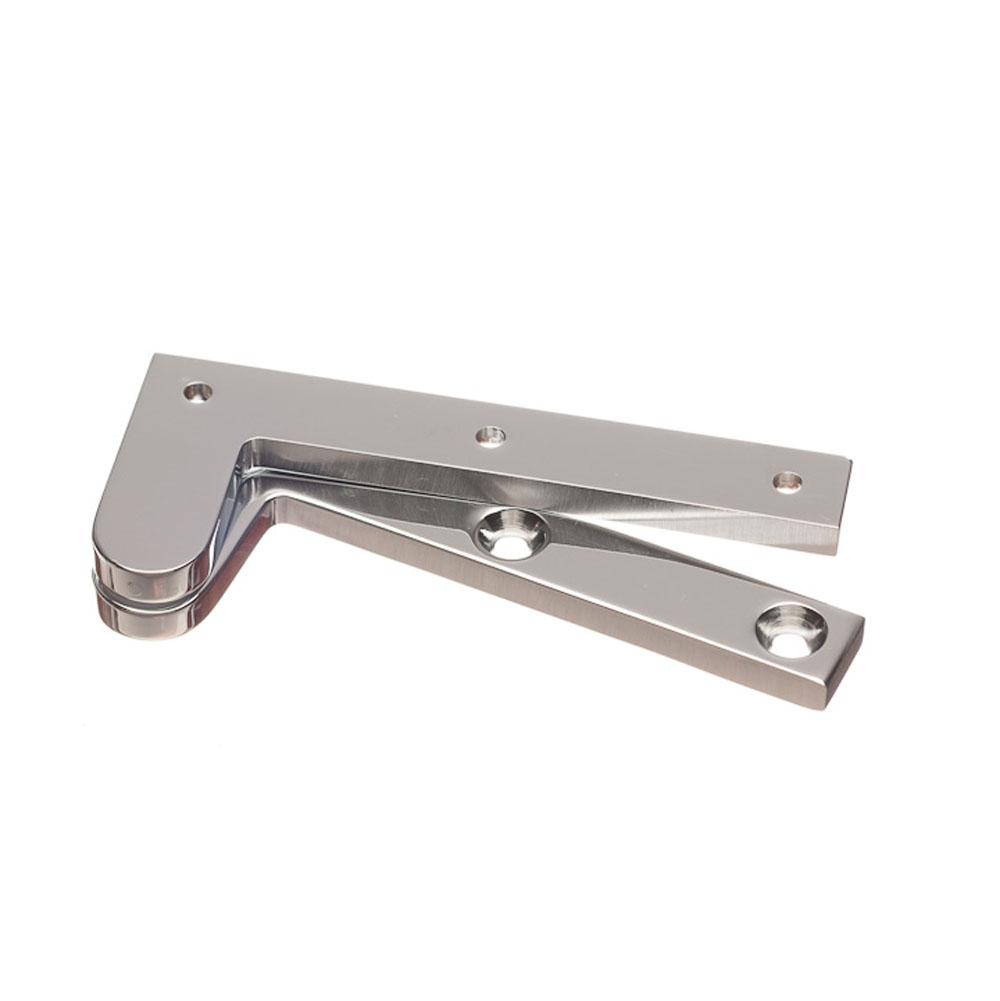 Colonial Bronze Fixed Pin Pivot Hinge Hand Finished in Matte Satin Nickel