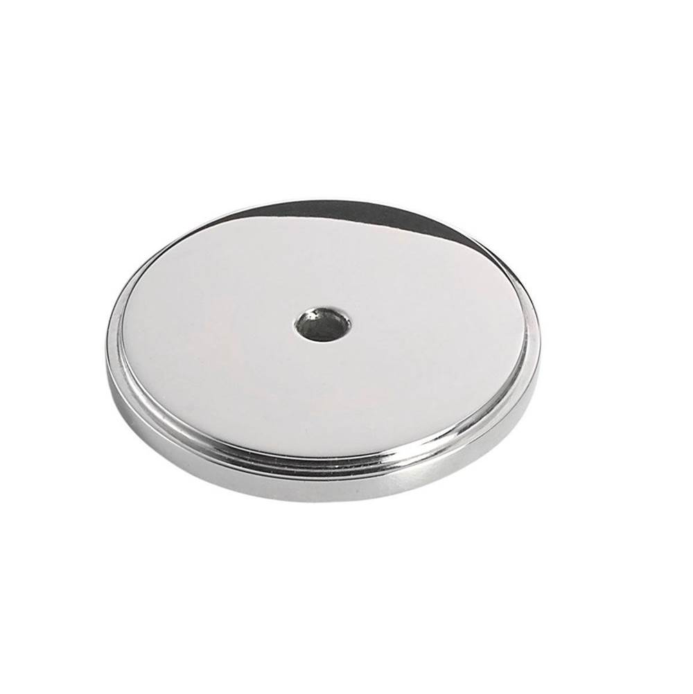 Colonial Bronze Round, Stepped Edge Back Plate Hand Finished in Frost Nickel