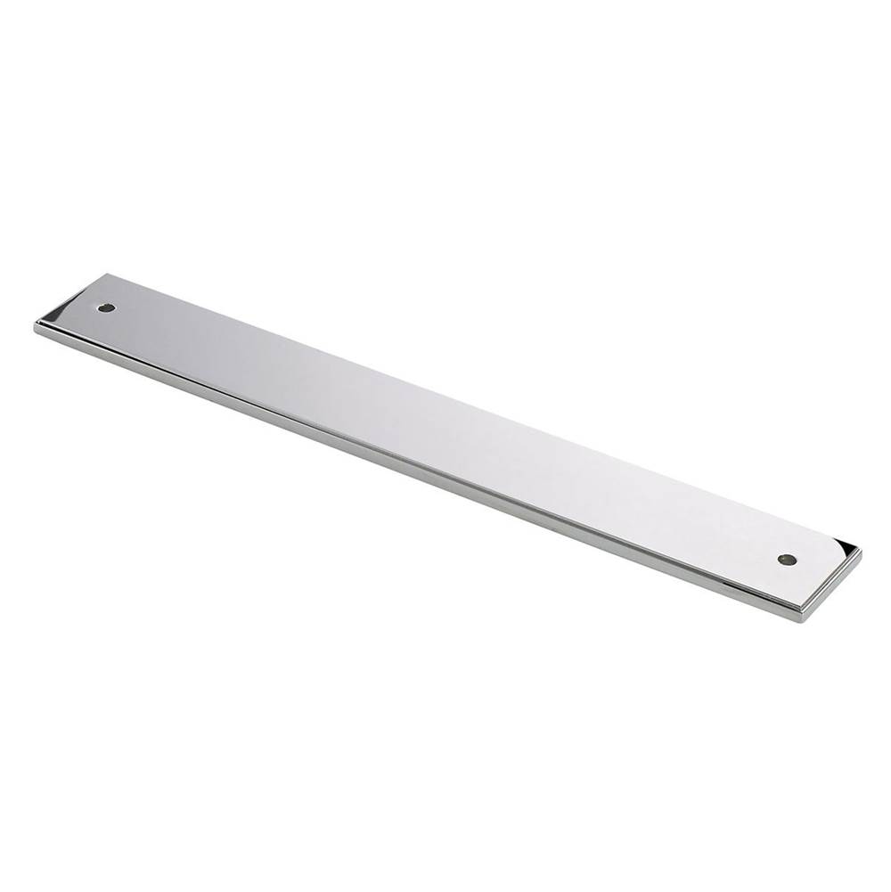 Colonial Bronze Stepped Edge Back Plate Hand Finished in Satin Chrome