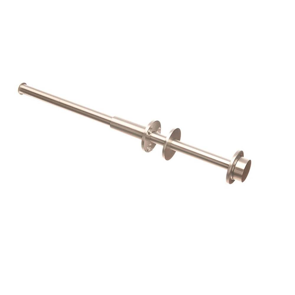 Colonial Bronze Concealed Garment Rod Hand Finished in Satin Nickel