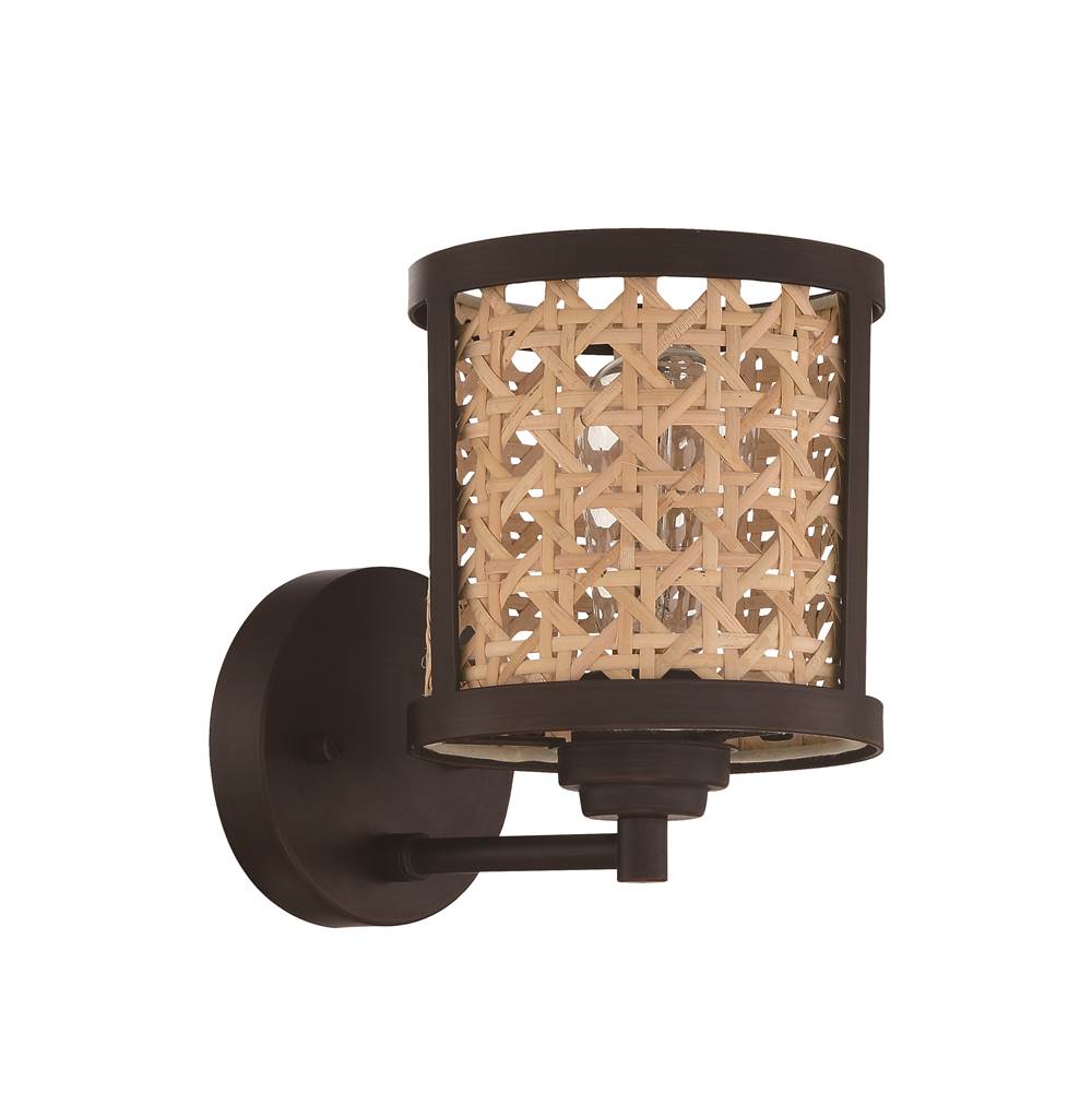 Craftmade Malaya 1 Light Wall Sconce in Aged Bronze Brushed