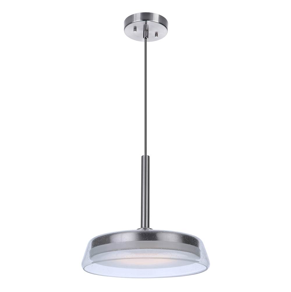 Craftmade Centric 14'' LED Pendant in Brushed Polished Nickel