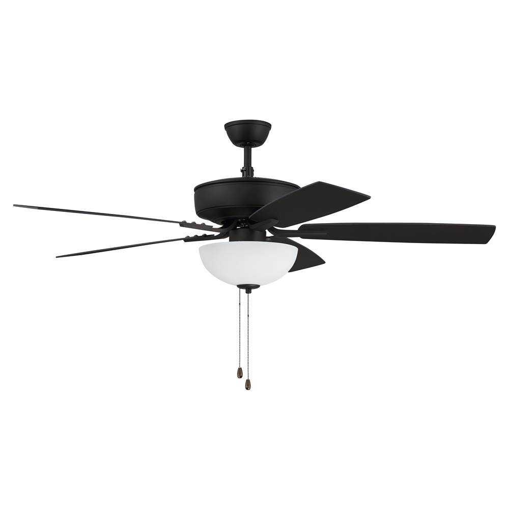 Craftmade 52'' Pro Plus Fan with White Bowl Light Kit and Blades