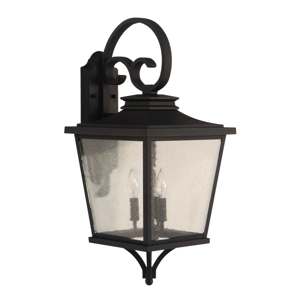 Craftmade Tillman Large 3 Light Outdoor Lantern in Textured Matte Black