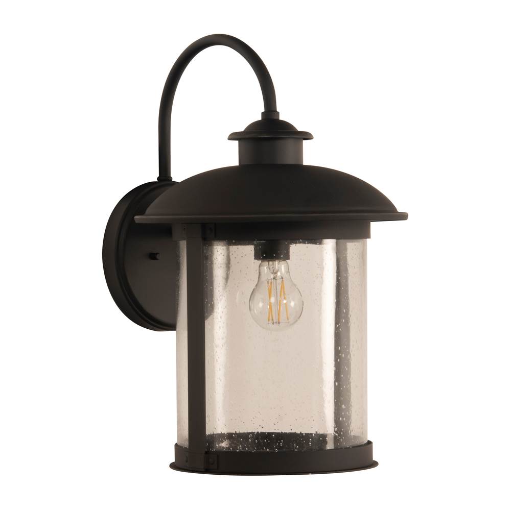 Craftmade O''Fallon Large 1 Light Outdoor Lantern in Dark Bronze Gilded