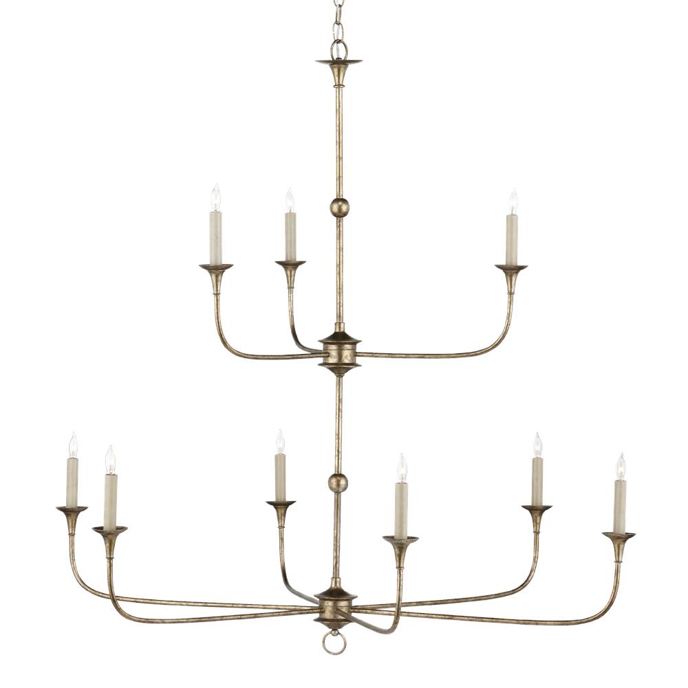 Currey And Company Nottaway Bronze Large Two-Tier Chandelier