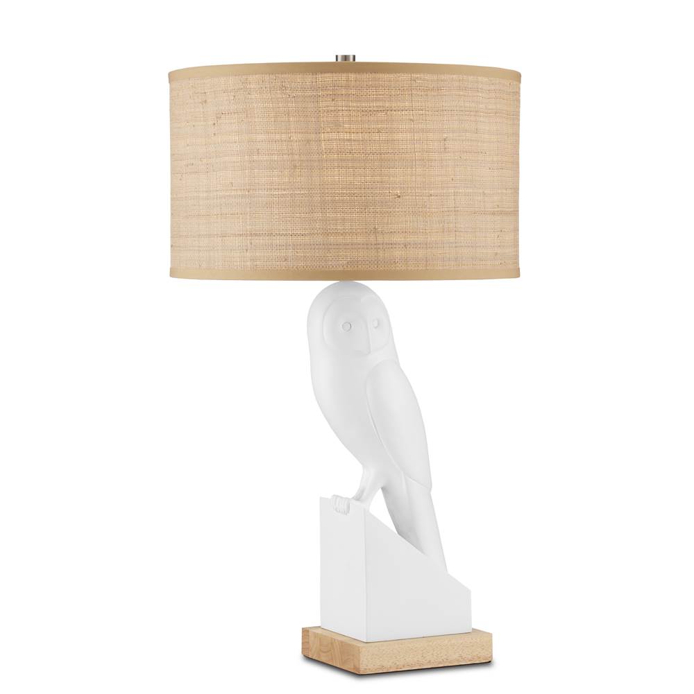Currey And Company Snowy Owl Table Lamp