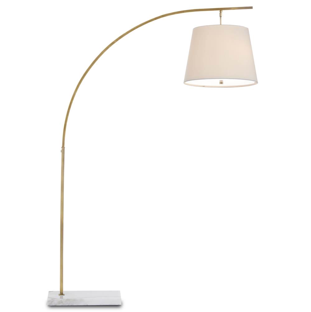 Currey And Company Cloister Brass Floor Lamp