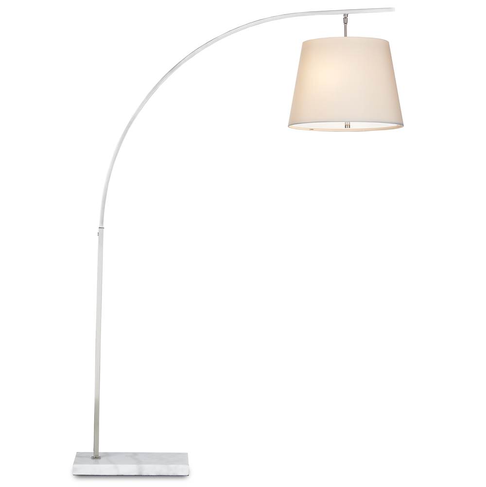 Currey And Company Cloister Nickel Floor Lamp