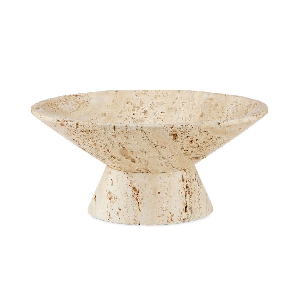 Currey And Company Lubo Travertine Small Bowl