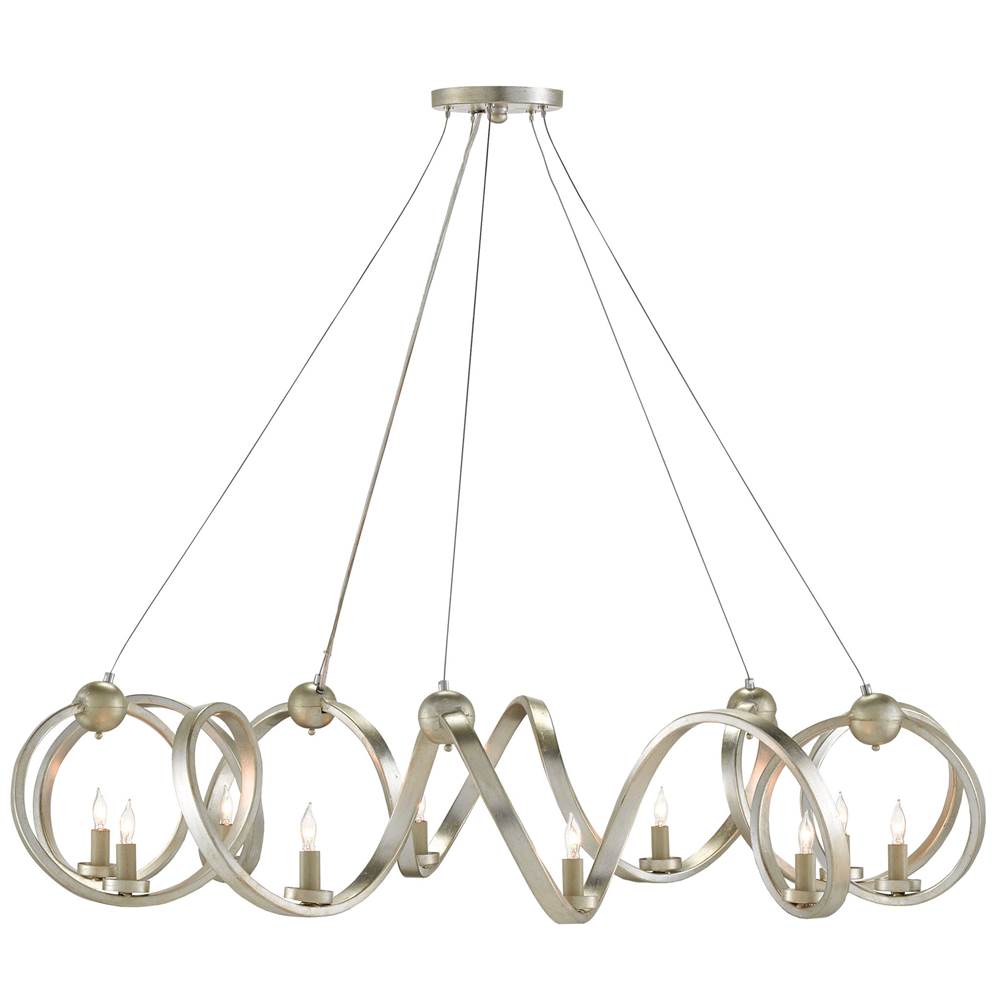 Currey And Company Ringmaster Silver Chandelier