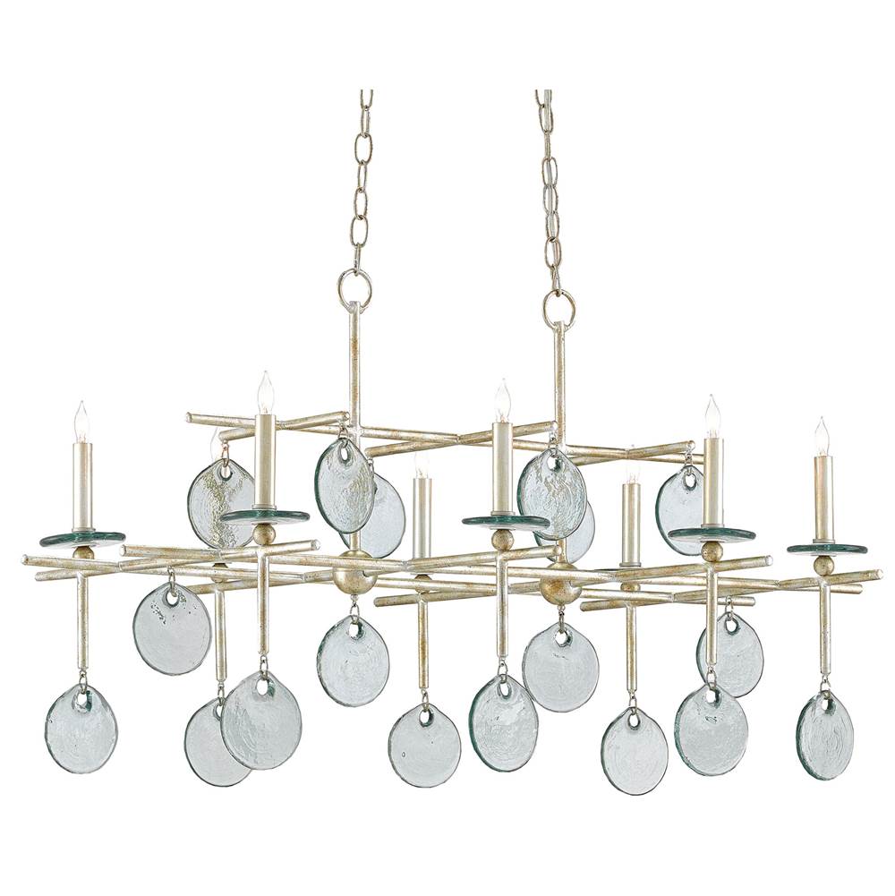 Currey And Company Sethos Silver Rectangular Chandelier