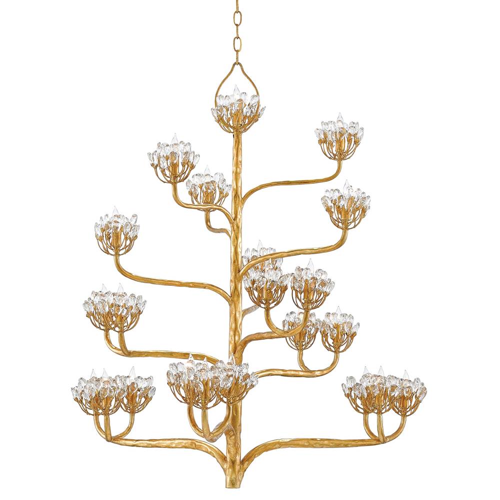 Currey And Company Agave Americana Gold Chandelier