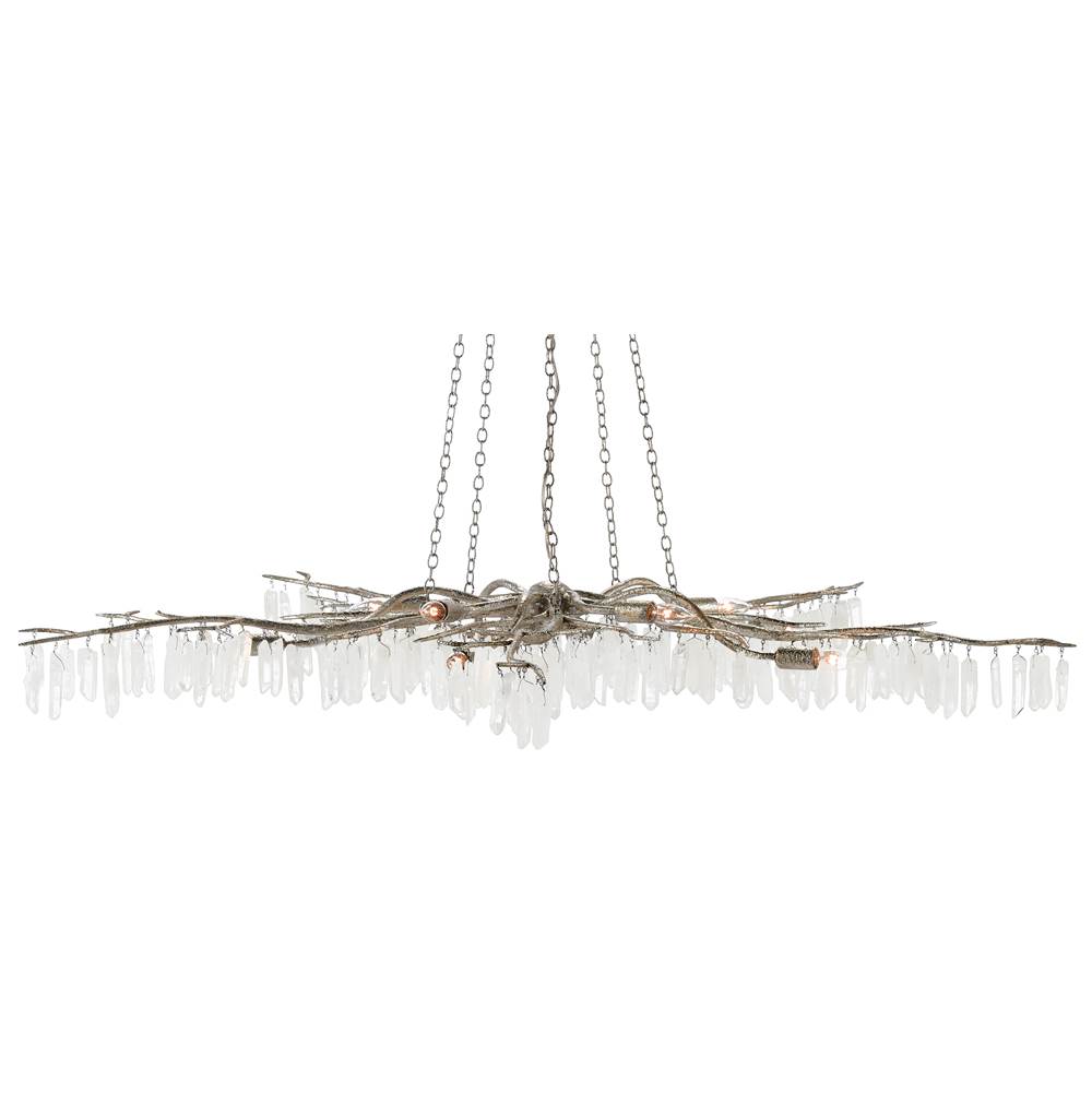 Currey And Company Forest Light Silver Chandelier