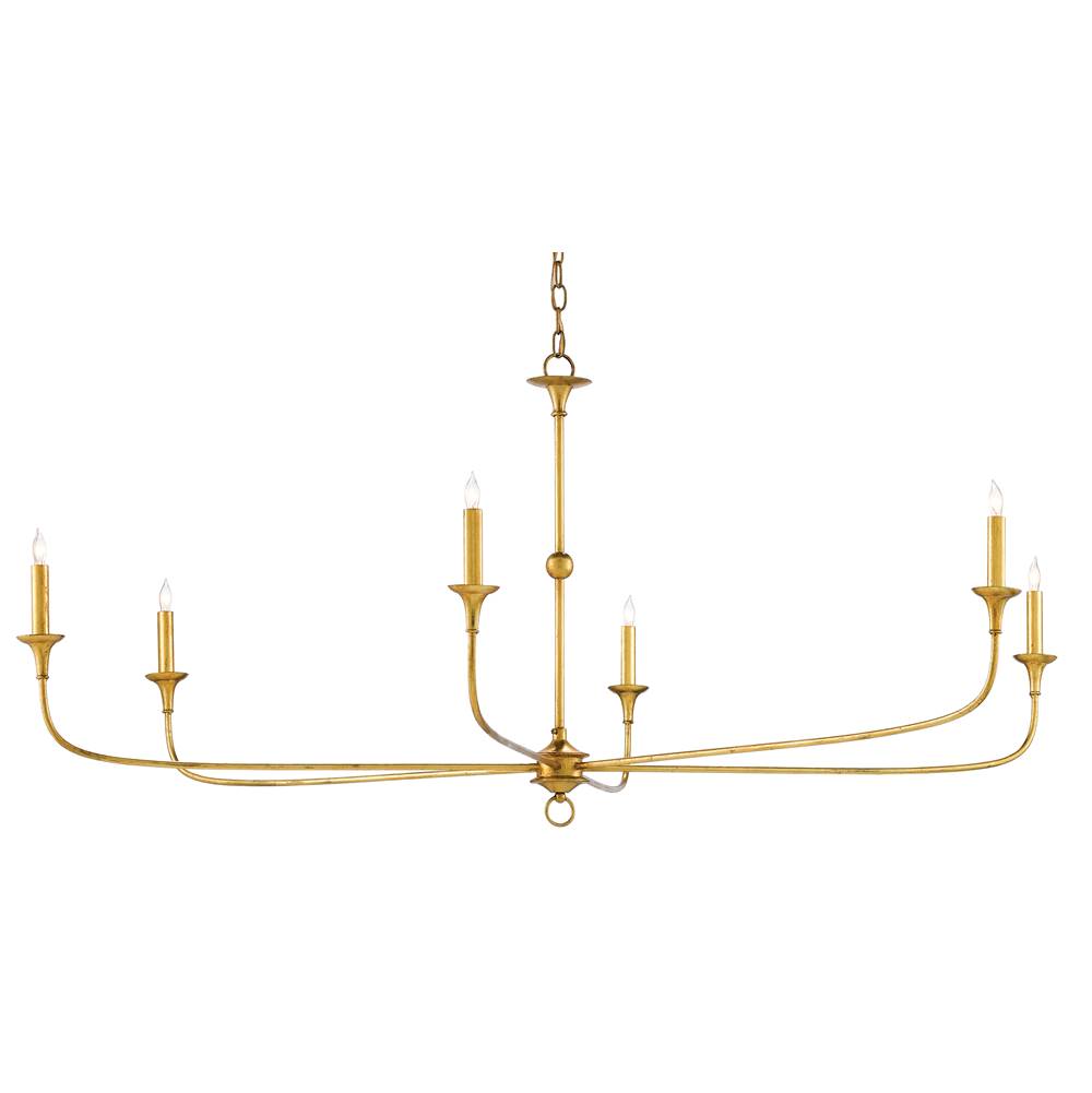 Currey And Company Nottaway Gold Large Chandelier