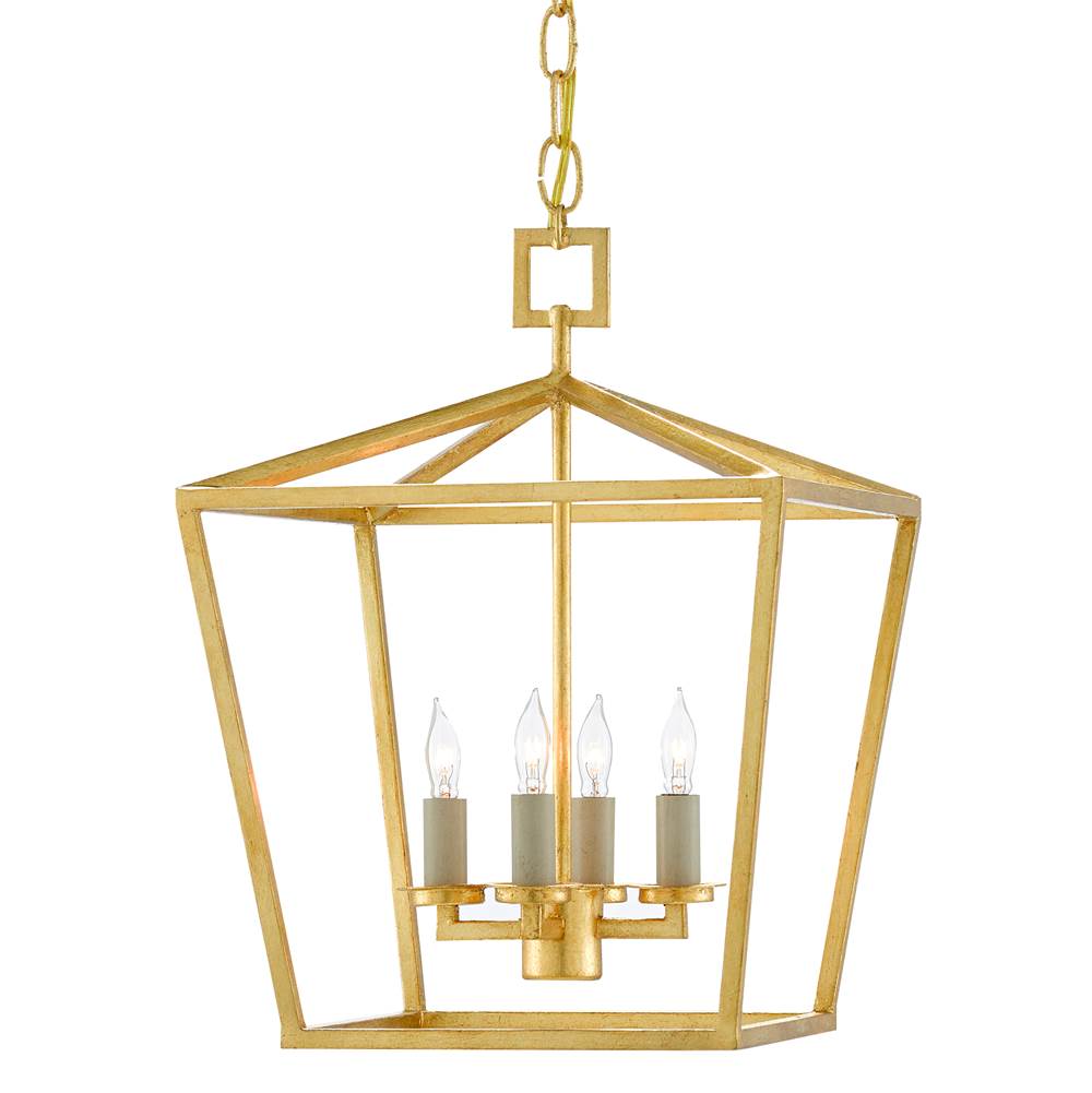 Currey And Company Denison Gold Small Lantern