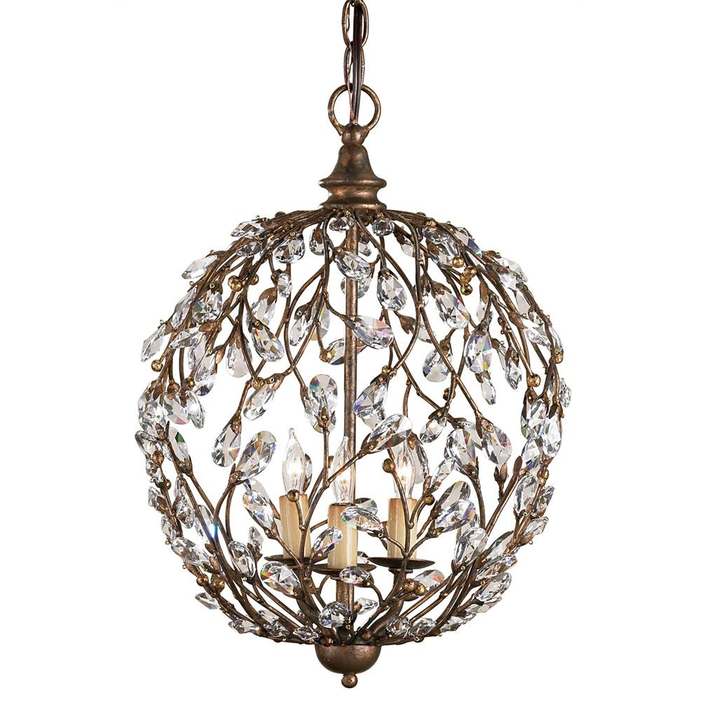 Currey And Company Crystal Bud Cupertino Orb Chandelier