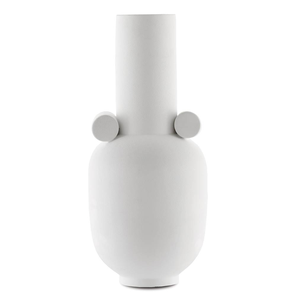 Currey And Company Happy 40 Long White Vase