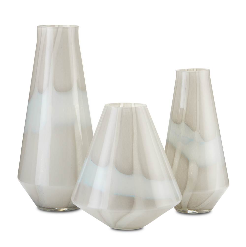 Currey And Company Floating Cloud Vase Set of 3