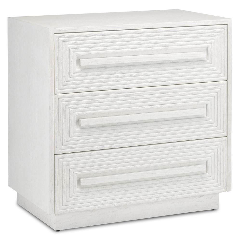 Currey And Company Morombe White Chest