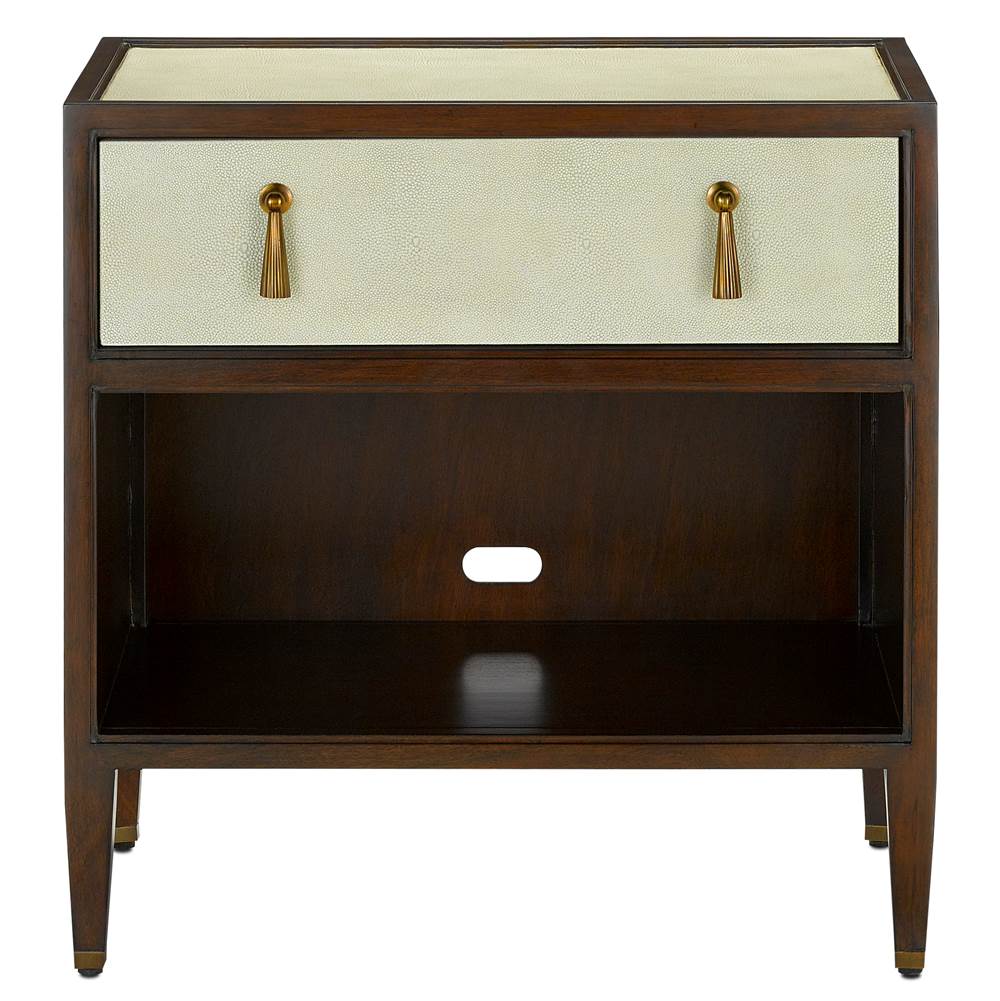Currey And Company Evie Shagreen Nightstand