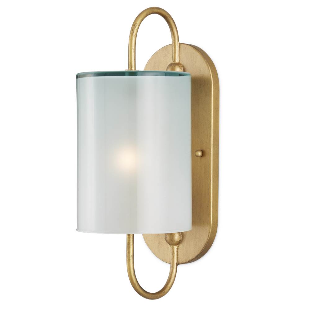 Currey And Company Glacier Brass Wall Sconce