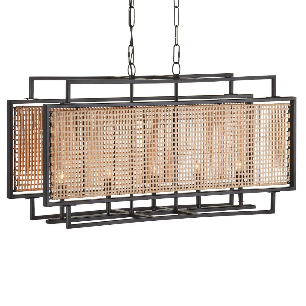 Currey And Company Boswell Rectangular Chandelier