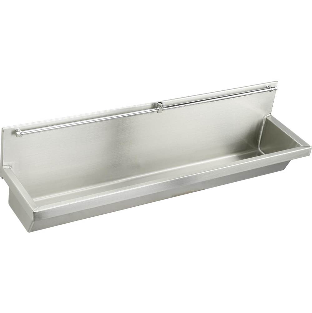 Elkay Stainless Steel 48'' x 14'' x 8'', Wall Hung Multiple Station Urinal Kit