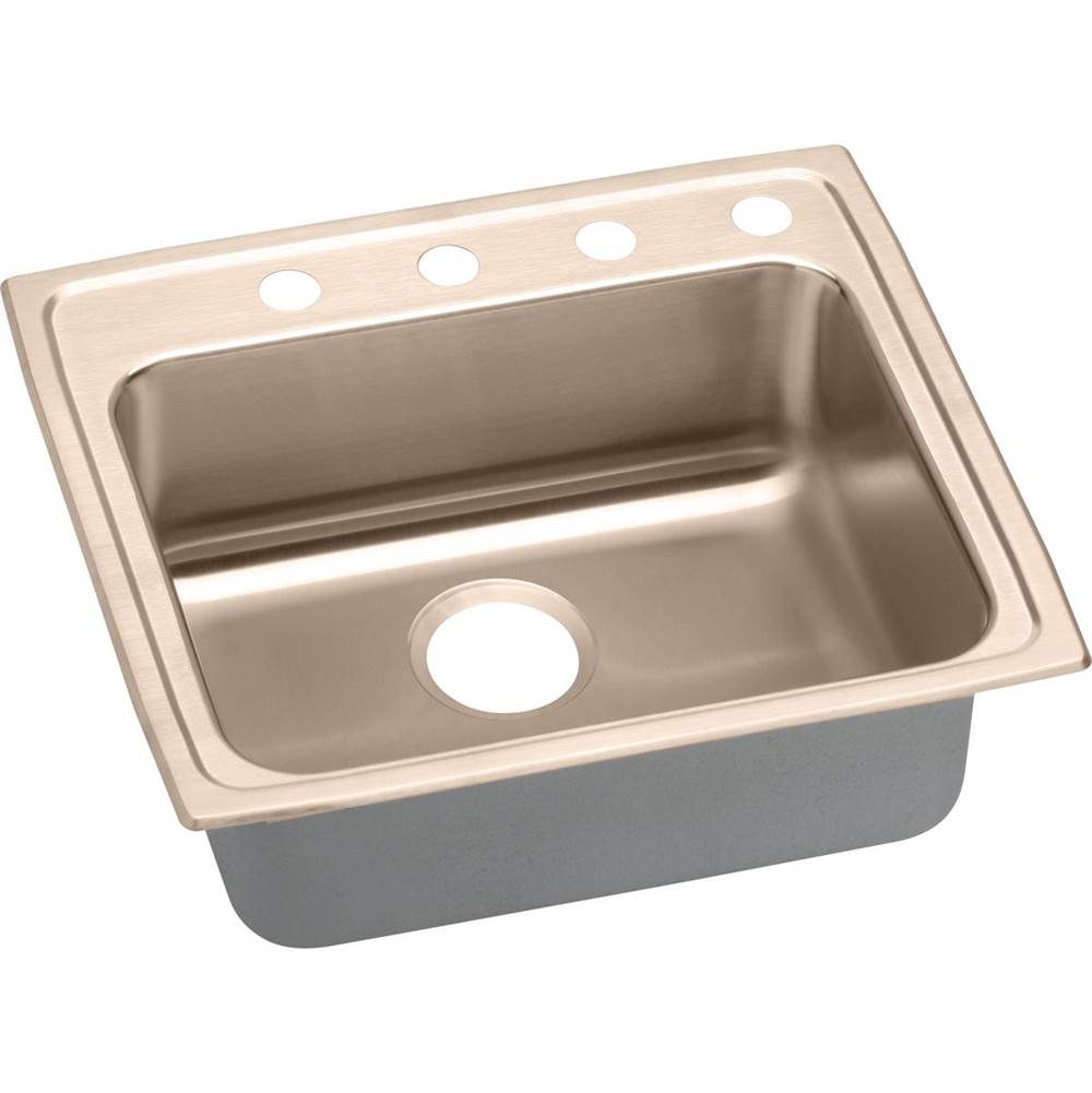 Elkay Antimicrobial Copper 25 x 21.2 x 6.5 Single Drop-in ADA Sink