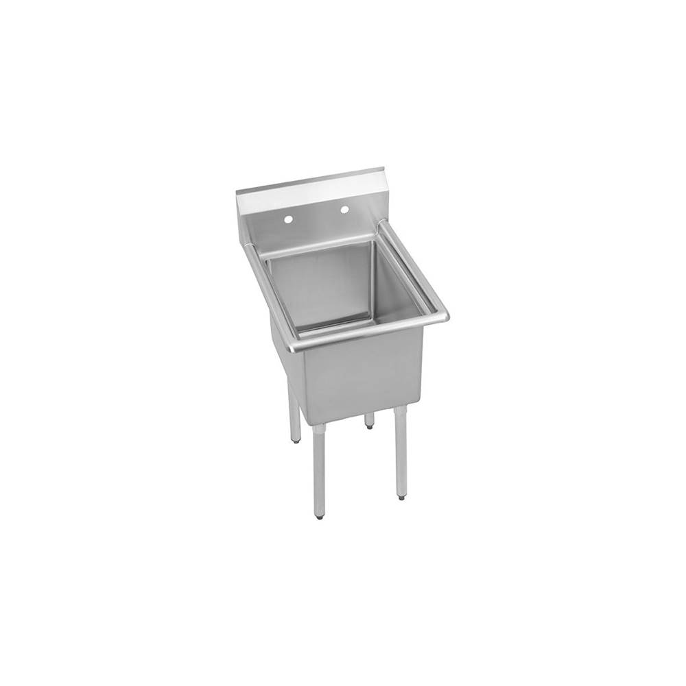 Elkay Dependabilt Stainless Steel 29'' x 29-13/16'' x 44-3/4'' 16 Gauge One Compartment Sink with Stainless Steel Legs