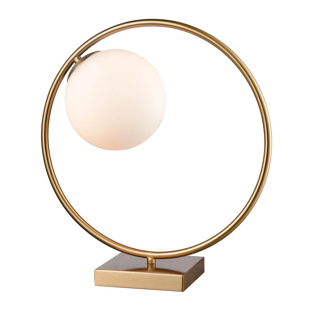 Elk Home Moondance 15'' High 1-Light Table Lamp - Aged Brass